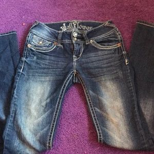 Embellished boot jeans